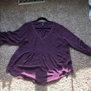 Torrid size 0 EUC worn once plum sheer